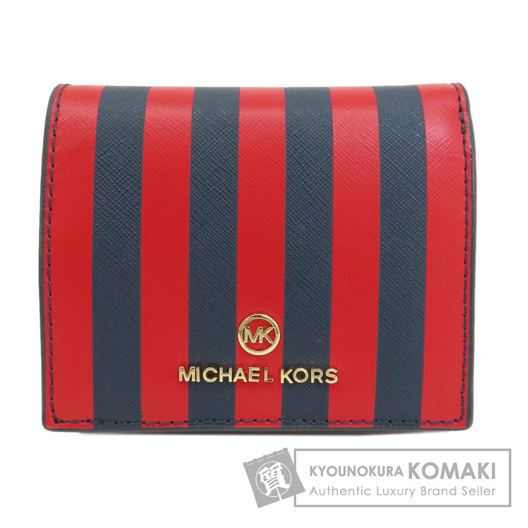 Michael Kors(マイケルコース)のMichael Kors ストライプ 二つ折り財布（小銭入れあり） PVC レディース レディースのファッション小物(財布)の商品写真