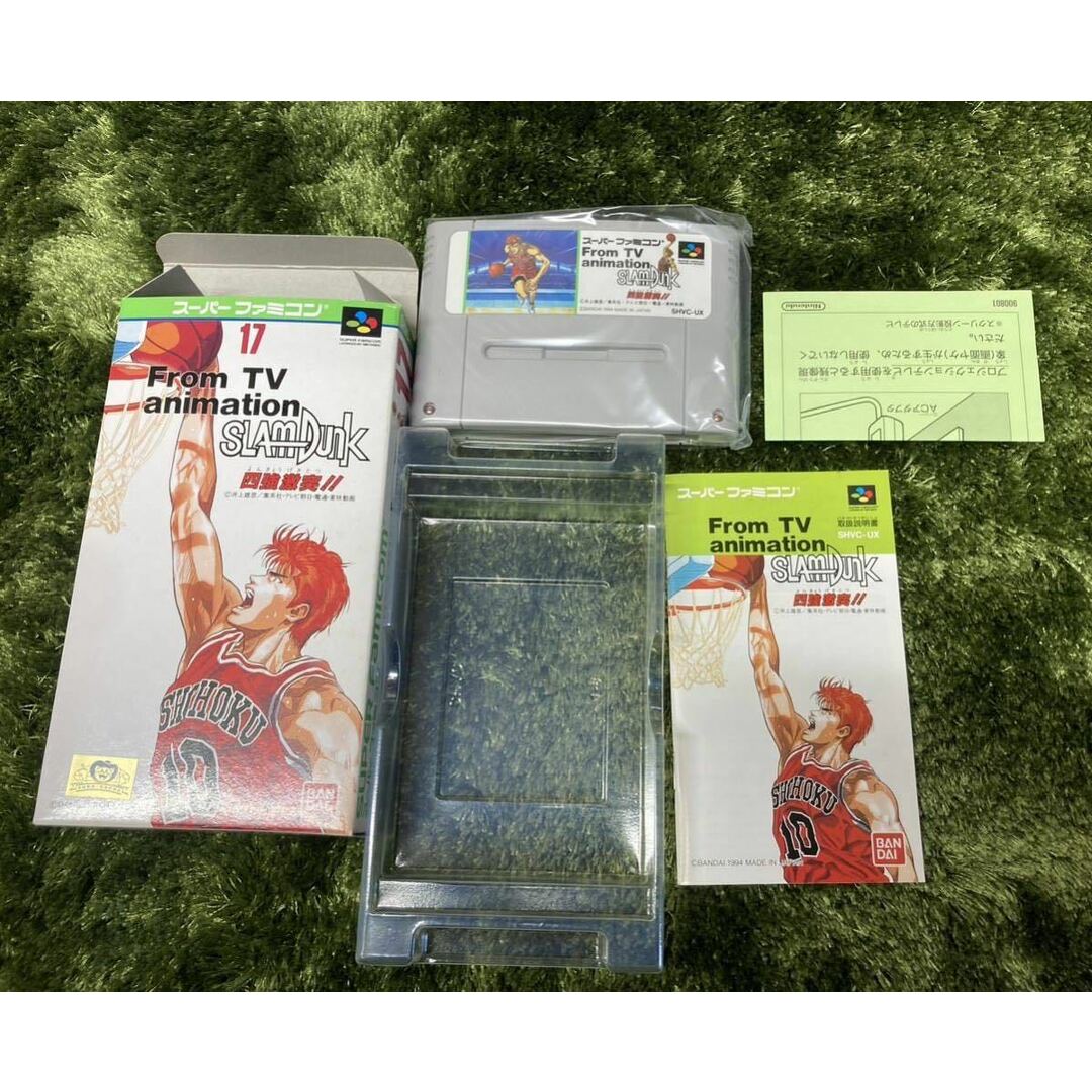 スラムダンク四強激突！！スーパーファミコン未使用品 エンタメ/ホビーのゲームソフト/ゲーム機本体(家庭用ゲームソフト)の商品写真