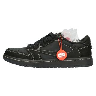 ナイキ(NIKE)のNIKE ナイキ TRAVIS SCOTT AIR JORDAN 1 LOW OG SP BLACK PHANTOM DM7866-001 トラヴィススコット エアジョーダン1ブラックファントム ローカットスニーカー US7.5/25.5cm(スニーカー)