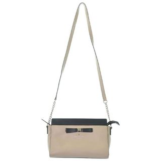 ケイトスペードニューヨーク(kate spade new york)のkate spade new york ショルダーバッグ - ベージュx黒 【古着】【中古】(ショルダーバッグ)