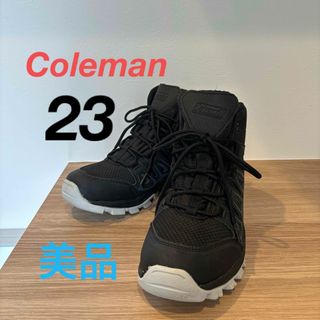 美品 Colemanコールマン 耐水トレッキングミッドスニーカー 23㎝