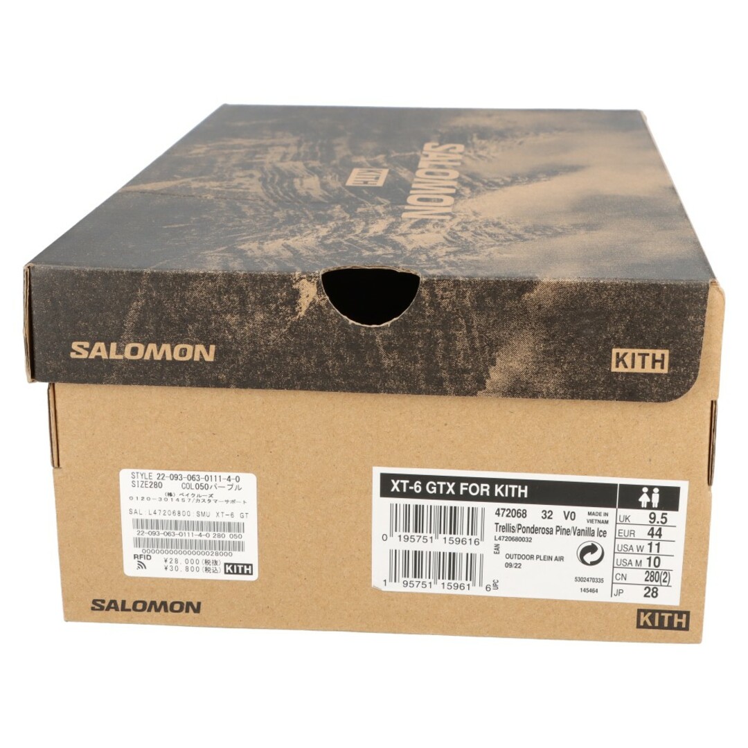 SALOMON(サロモン)のSALOMON サロモン ×KITH XT-6 GTX 472068 キス ローカットスニーカー US10/28cm ホワイト/ブルー メンズの靴/シューズ(スニーカー)の商品写真