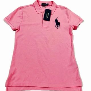 ラルフローレン(Ralph Lauren)の新品タグ付き  ポロラルフローレン　ビッグポニー　半袖　ポロシャツ　ピンク　S(ポロシャツ)