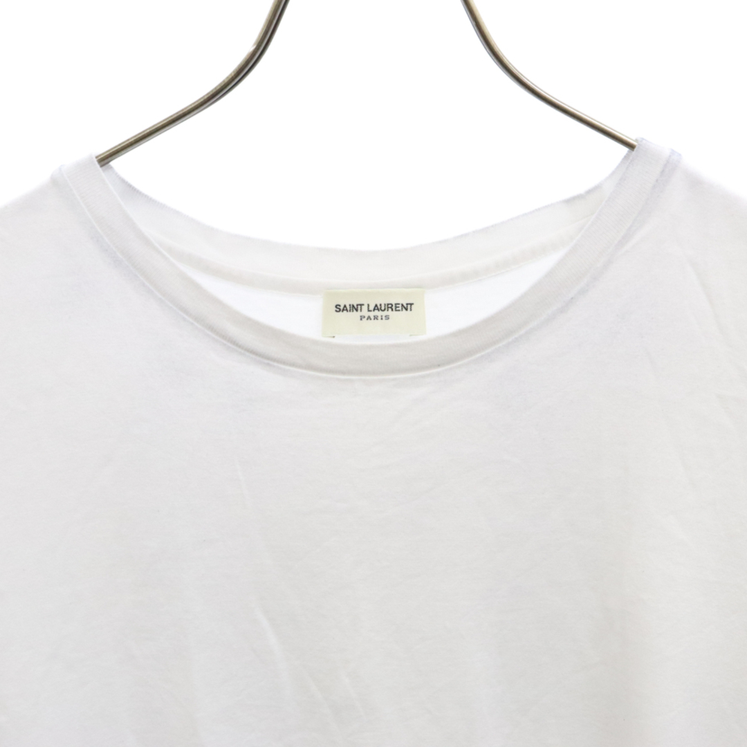 Saint Laurent(サンローラン)のSAINT LAURENT PARIS サンローランパリ 22SS ロゴプリント 半袖カットソー Tシャツ ホワイト 464572 YB2DQ メンズのトップス(Tシャツ/カットソー(半袖/袖なし))の商品写真