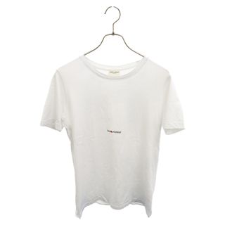 サンローラン(Saint Laurent)のSAINT LAURENT PARIS サンローランパリ 22SS ロゴプリント 半袖カットソー Tシャツ ホワイト 464572 YB2DQ(Tシャツ/カットソー(半袖/袖なし))