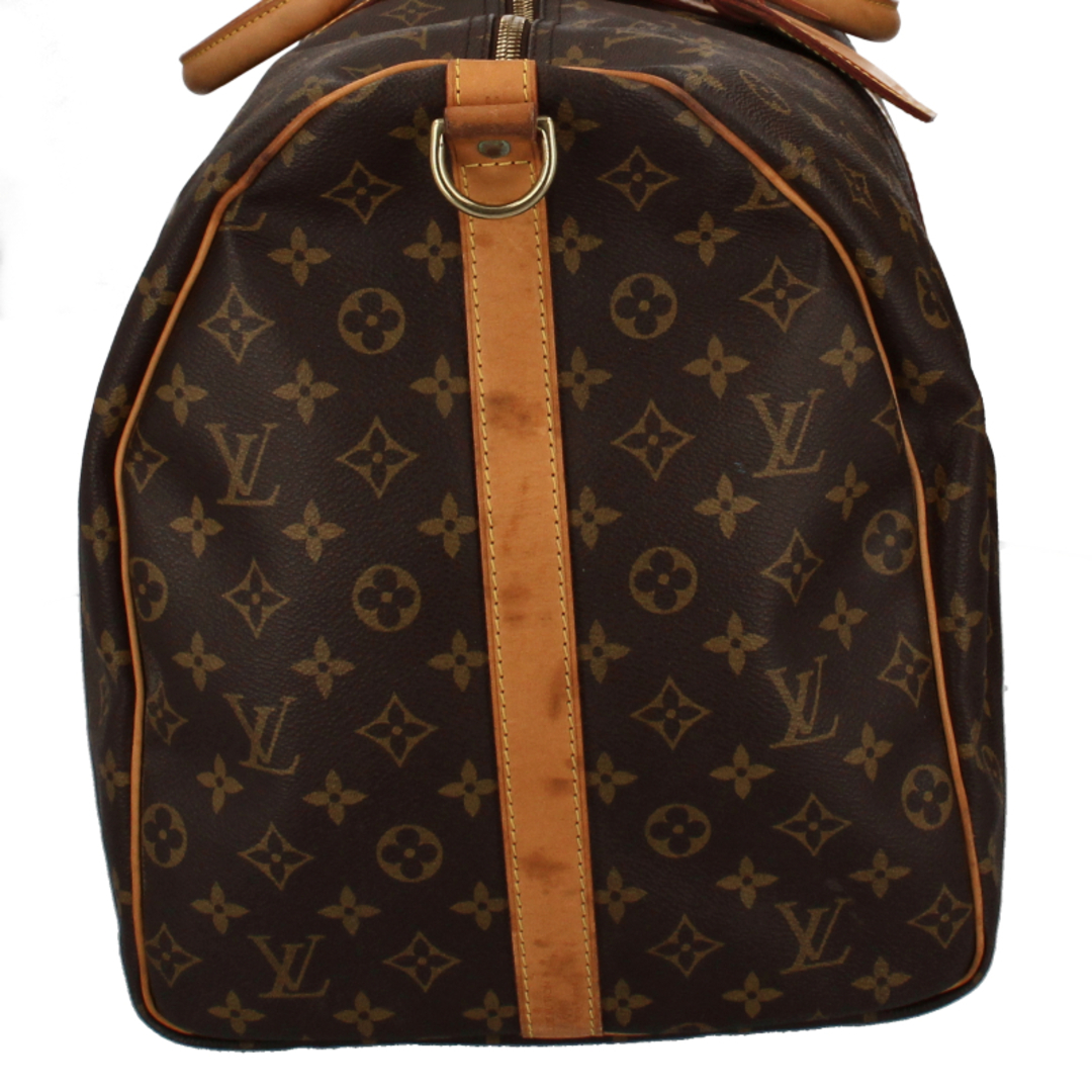 LOUIS VUITTON(ルイヴィトン)のルイ・ヴィトン キーポルバンドリエール60  M41412 モノグラム レディースボストンバッグ
 ブラウン 廃盤品【中古】 レディースのバッグ(ボストンバッグ)の商品写真