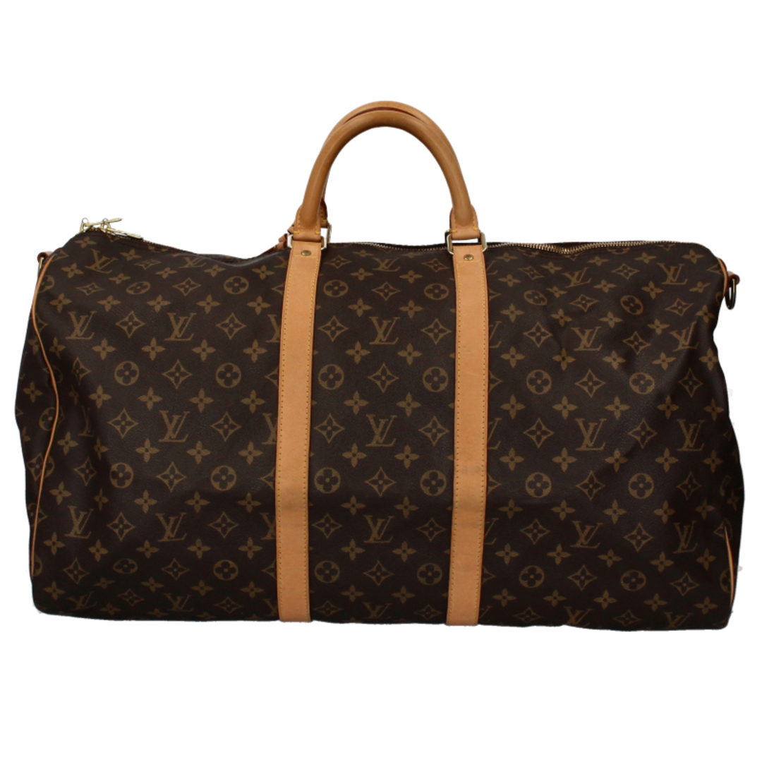 LOUIS VUITTON(ルイヴィトン)のルイ・ヴィトン キーポルバンドリエール55  M41414 モノグラム レディースボストンバッグ
 ブラウン 廃盤品【中古】 レディースのバッグ(ボストンバッグ)の商品写真