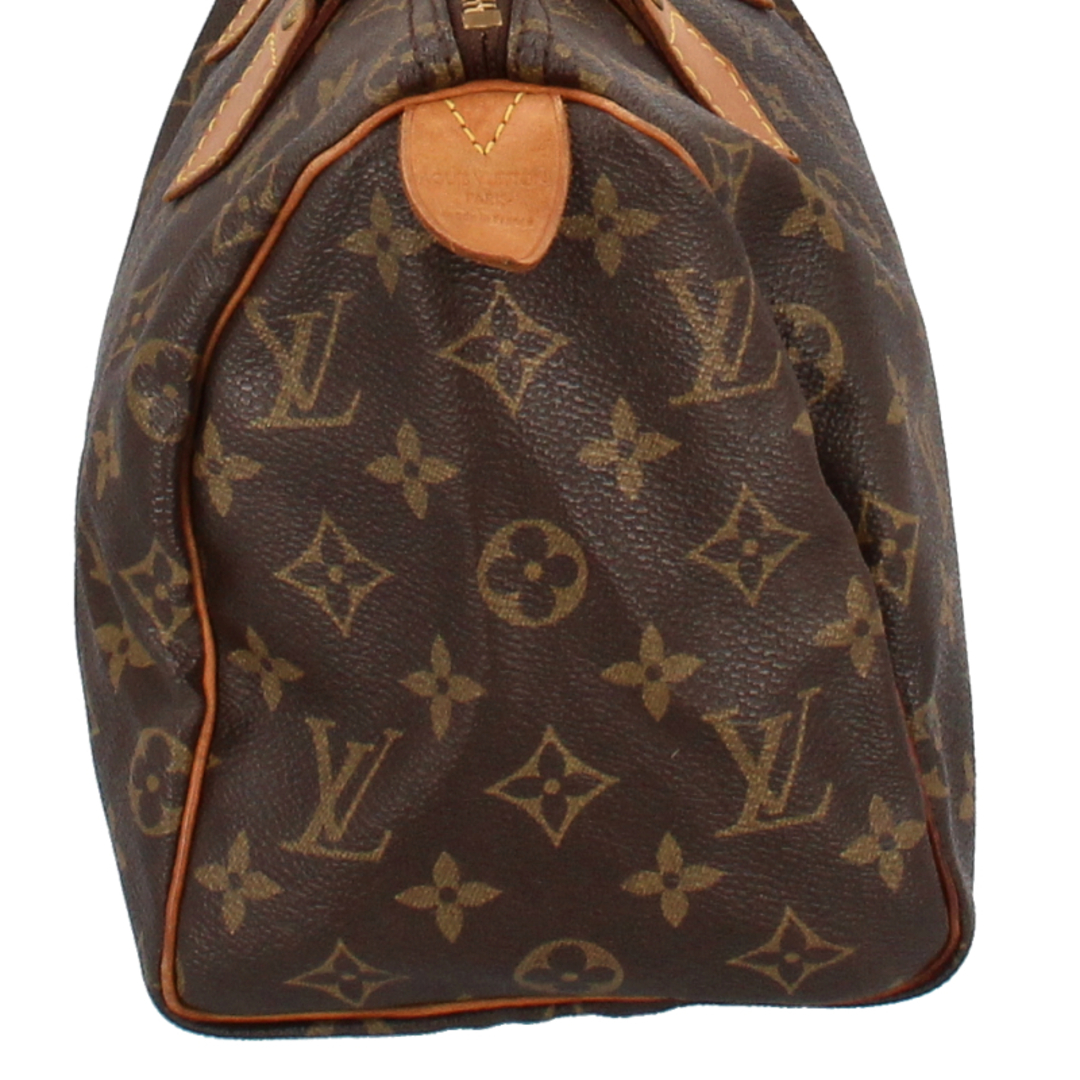 LOUIS VUITTON(ルイヴィトン)のルイ・ヴィトン スピーディ25  M41528 モノグラム レディースボストンバッグ
 ブラウン【中古】 レディースのバッグ(ボストンバッグ)の商品写真