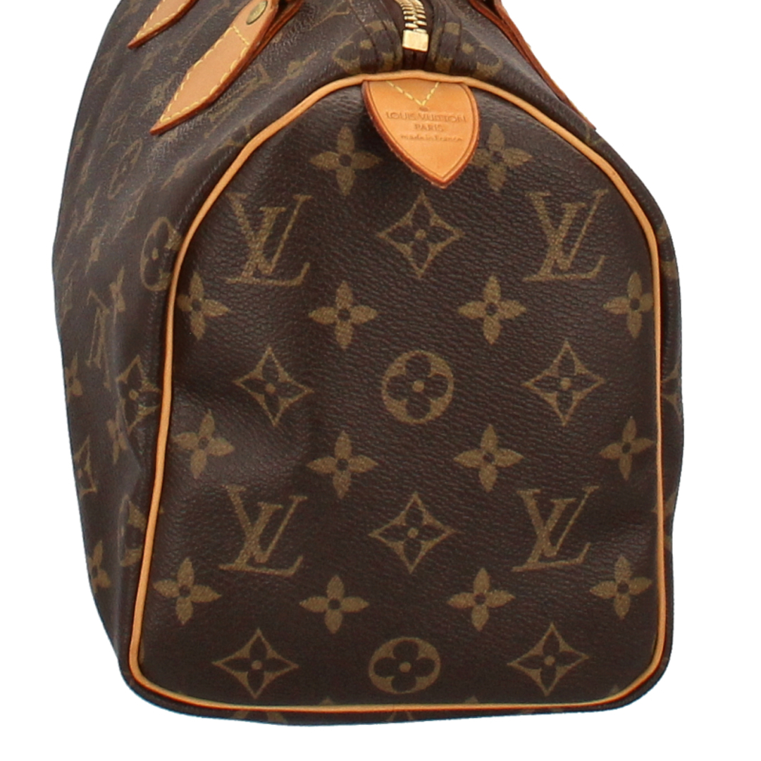 LOUIS VUITTON(ルイヴィトン)のルイ・ヴィトン スピーディ25  M41528 モノグラム レディースボストンバッグ
 ブラウン 廃盤品【中古】 レディースのバッグ(ボストンバッグ)の商品写真