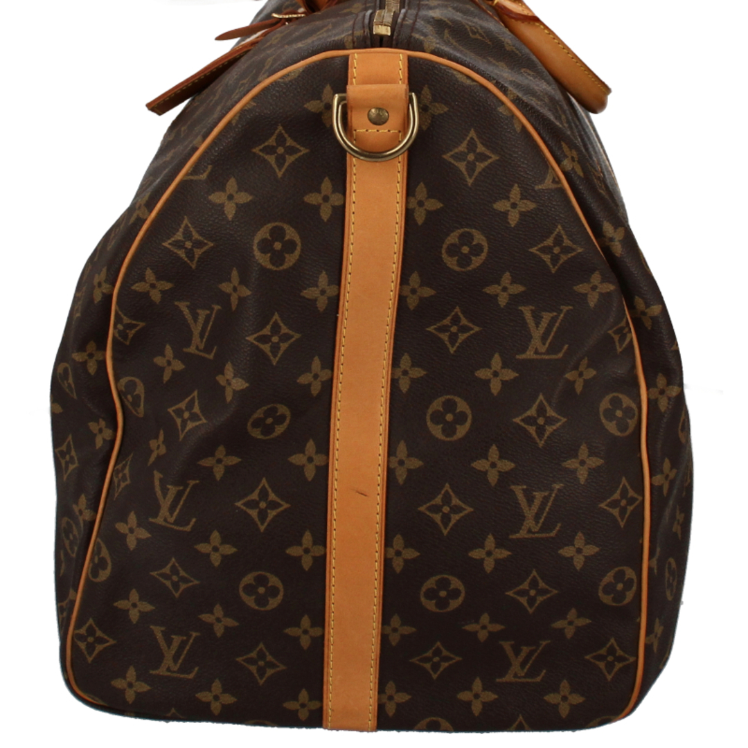 LOUIS VUITTON(ルイヴィトン)のルイ・ヴィトン キーポルバンドリエール60  M41412 モノグラム レディースボストンバッグ
 ブラウン 廃盤品【中古】 レディースのバッグ(ボストンバッグ)の商品写真