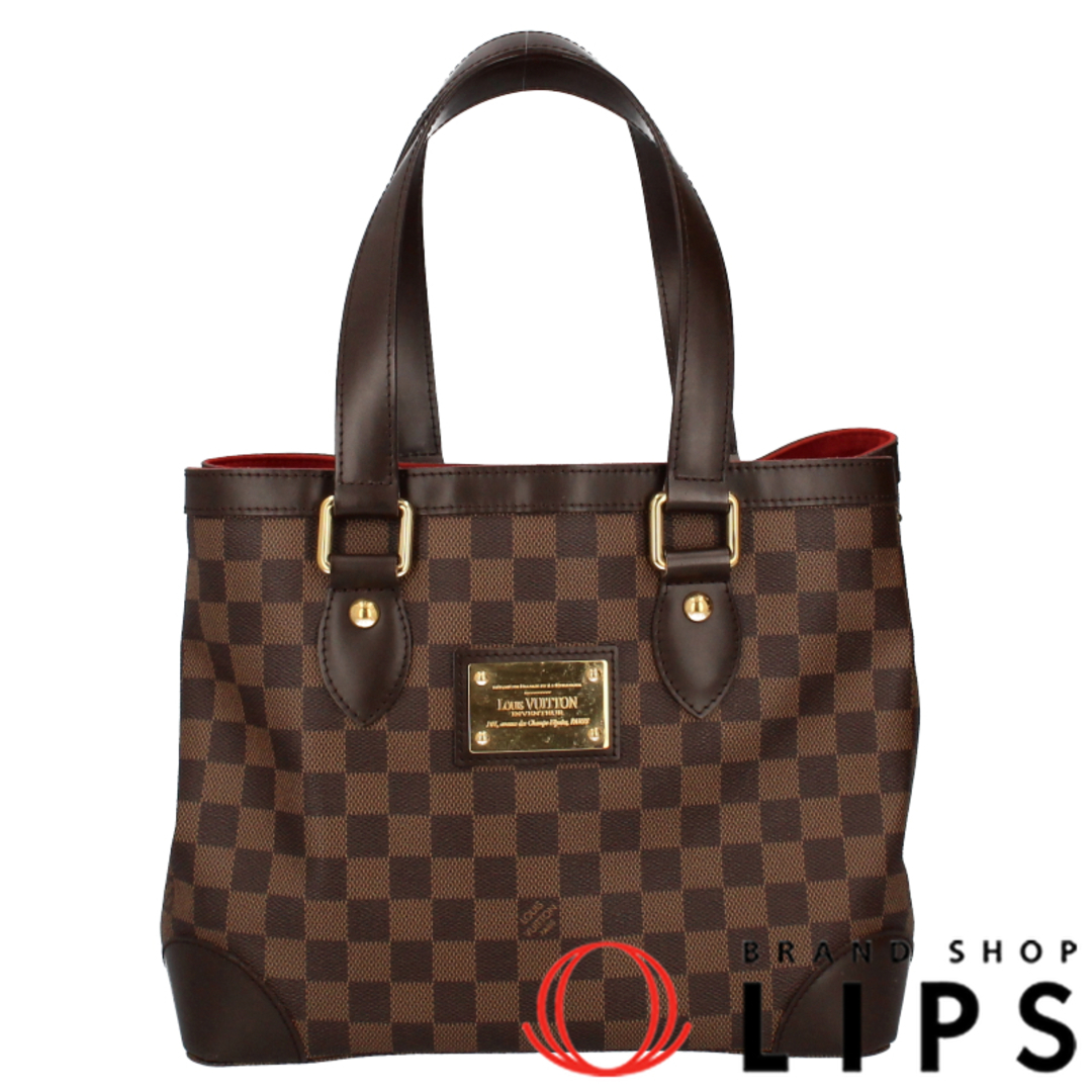 LOUIS VUITTON(ルイヴィトン)のルイ・ヴィトン ハムステッドPM  N51205 ダミエ レディースハンドバッグ
 ブラウン 廃盤品【中古】 レディースのバッグ(ハンドバッグ)の商品写真