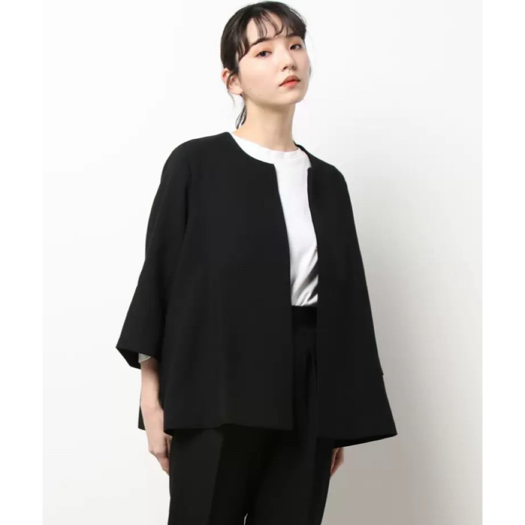 【新品・未使用】スーツ ブラック Mサイズ ジャケット パンツ セット レディースのフォーマル/ドレス(スーツ)の商品写真