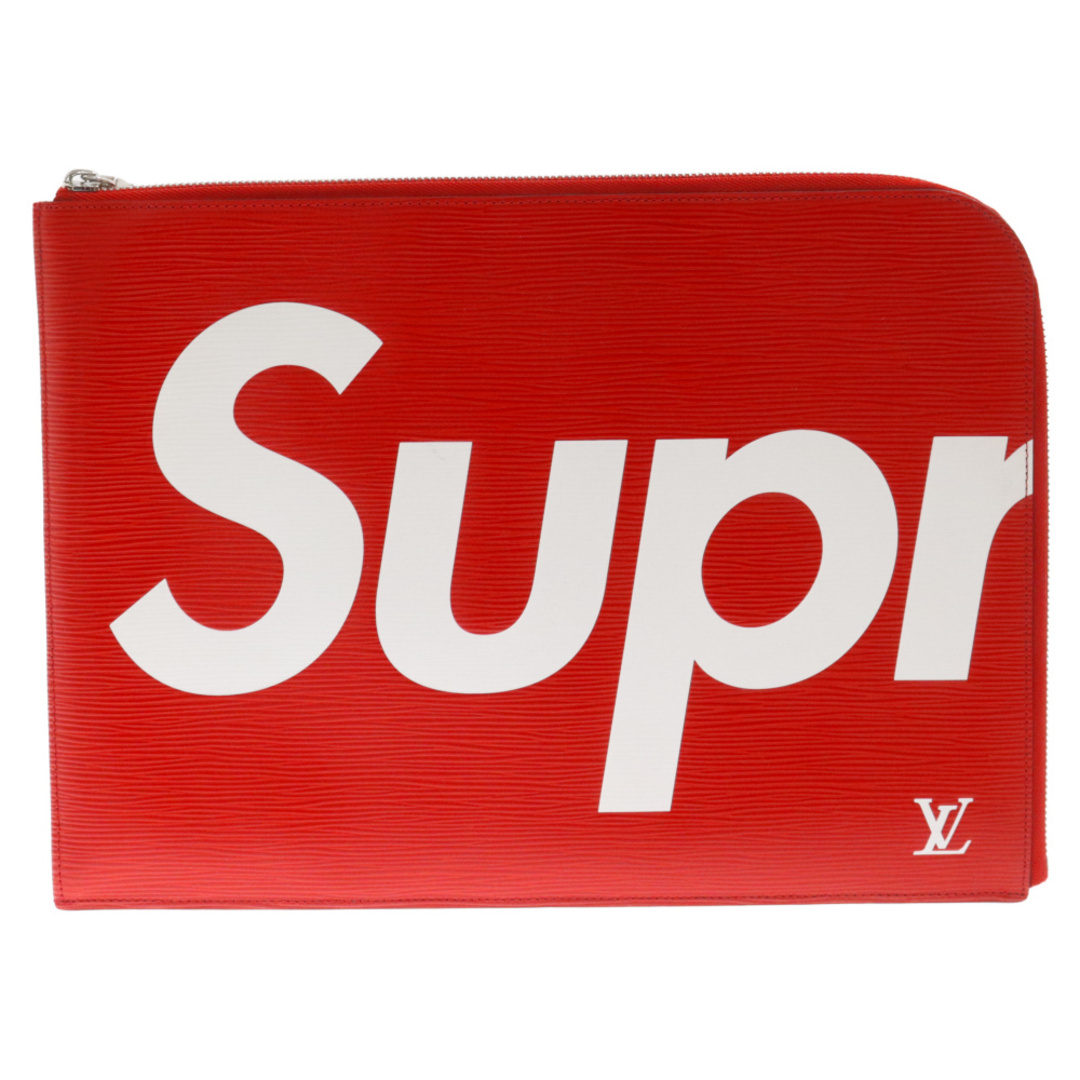 LOUIS VUITTON(ルイヴィトン)のLOUIS VUITTON ルイヴィトン xSupreme シュプリーム ロゴプリント プレオウンド エピジュール GM クラッチバッグ レッド M67722 メンズのバッグ(セカンドバッグ/クラッチバッグ)の商品写真