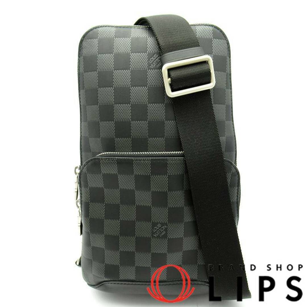 LOUIS VUITTON(ルイヴィトン)のルイ・ヴィトン アヴェニュー スリングバッグ  N40097 ダミエアンフィニ メンズボディバッグ
 ブラック【中古】 メンズのバッグ(ボディーバッグ)の商品写真