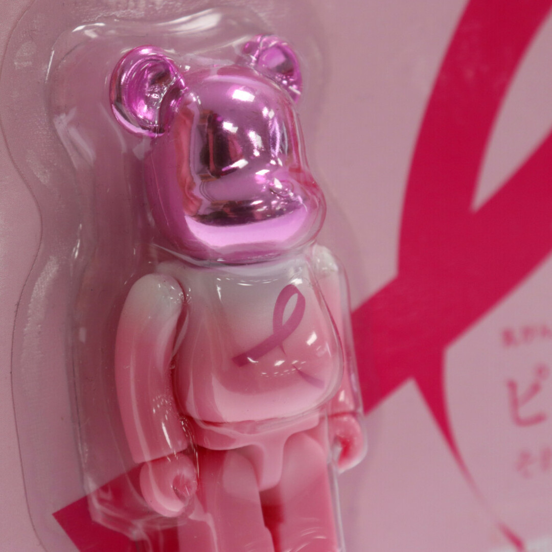 MEDICOM TOY(メディコムトイ)のMEDICOM TOY メディコムトイ BE@RBRICK 100% ベアブリック ピンクリボン 乳がん早期発見啓発キャンペーン フィギュア おもちゃ ピンク エンタメ/ホビーのフィギュア(その他)の商品写真