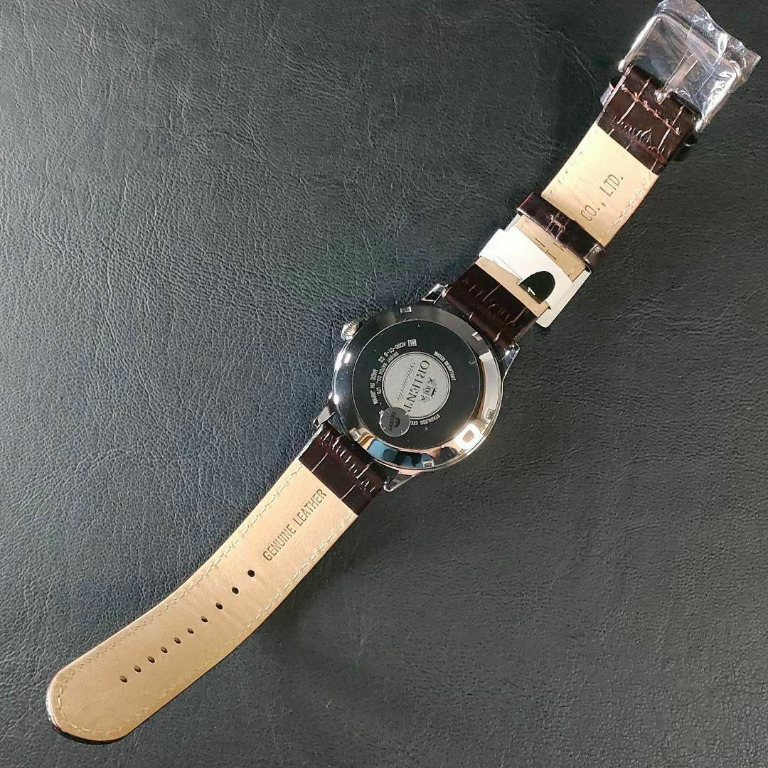 ORIENT(オリエント)の極美品【稼働品】ORIENT　オリエント　AC00　ホワイト　ブラウン　自動巻き メンズの時計(腕時計(アナログ))の商品写真