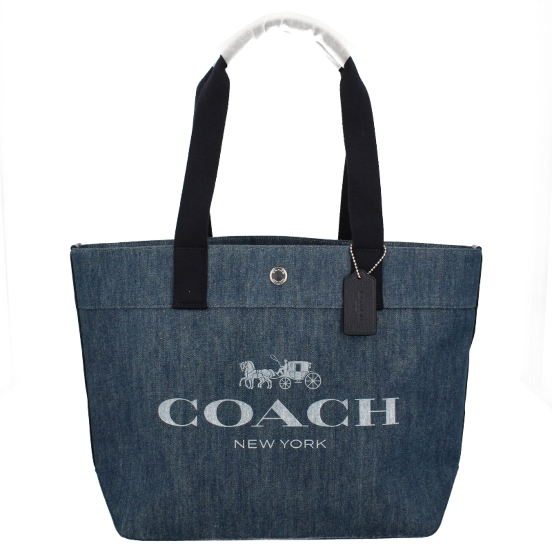 COACH(コーチ)のコーチ デニムキャンバストート  F67415 デニム レディーストートバッグ
 ブルー【未使用】 レディースのバッグ(トートバッグ)の商品写真