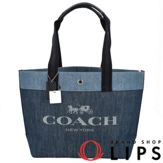 COACH - コーチ デニムキャンバストート  91131 デニム レディーストートバッグ
 ブルー【未使用】