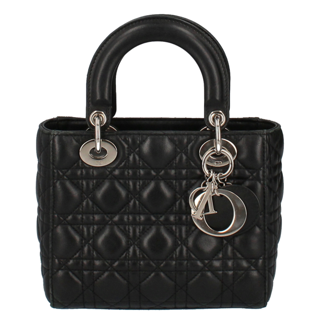 Dior(ディオール)のディオール レディディオール MY ABC スモール  M0538PCAL ラムスキン レディースハンドバッグ
 ブラック【中古】 レディースのバッグ(ハンドバッグ)の商品写真