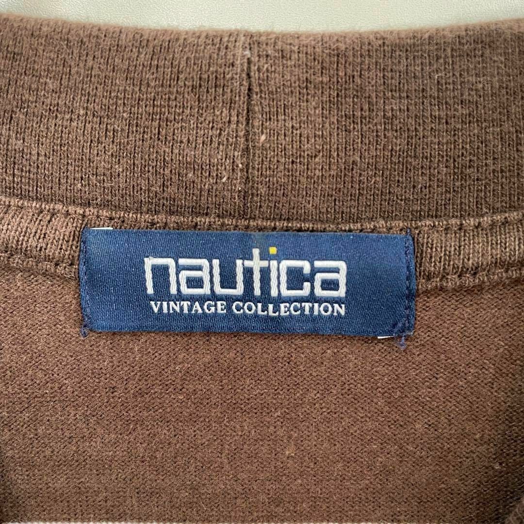 NAUTICA(ノーティカ)の【ボトルネック、マルチボーダー】NAUTICAワンポイント刺繍ロゴ古着Tシャツ メンズのトップス(Tシャツ/カットソー(半袖/袖なし))の商品写真