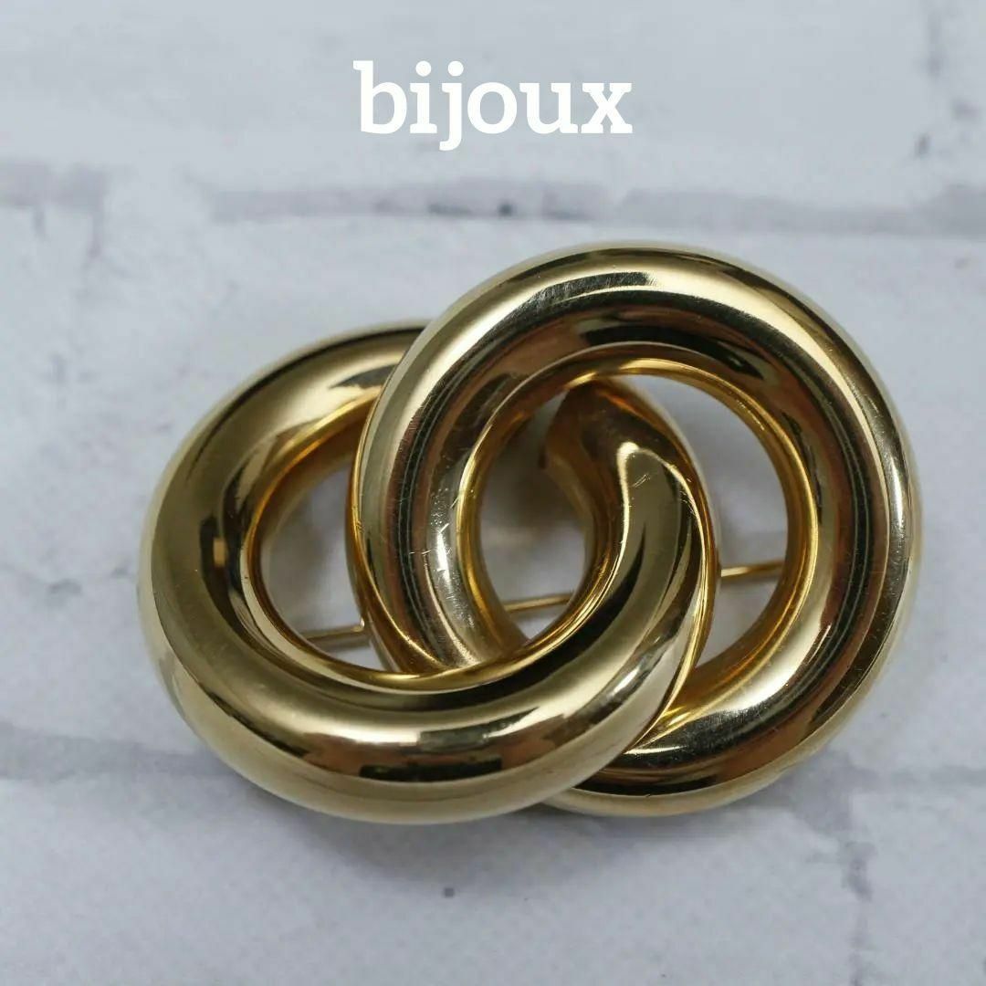 BIJOUX&BEE(ビジューアンドビー)の【匿名配送】ビジューカシオ ブローチ ゴールド ヴィンテージ レディースのアクセサリー(ブローチ/コサージュ)の商品写真