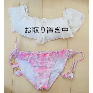 水着2点セット(チューブトップタイプ花柄)(水着)