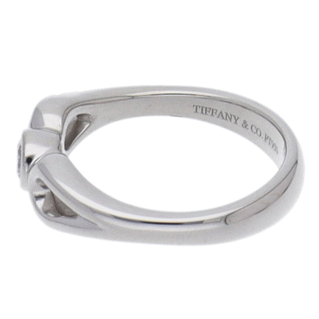 Tiffany & Co.(ティファニー)のティファニー ティアドロップダイヤリング  (#11)(#11 幅:約0.3～0.5cm) Pt950 仕上げ済 美品【中古】 レディースのアクセサリー(リング(指輪))の商品写真