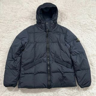 ストーンアイランド(STONE ISLAND)のストーンアイランド ダウンジャケット フード XL ネイビー(ダウンジャケット)