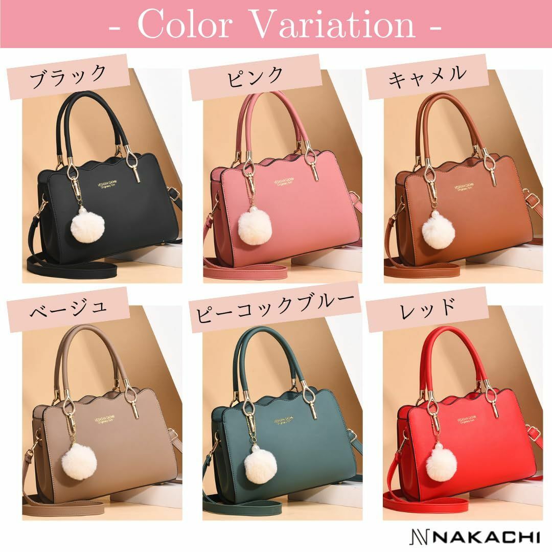 【色: ブラック】[NAKACHI] ハンドバッグ レディース フォーマル 斜め レディースのバッグ(その他)の商品写真