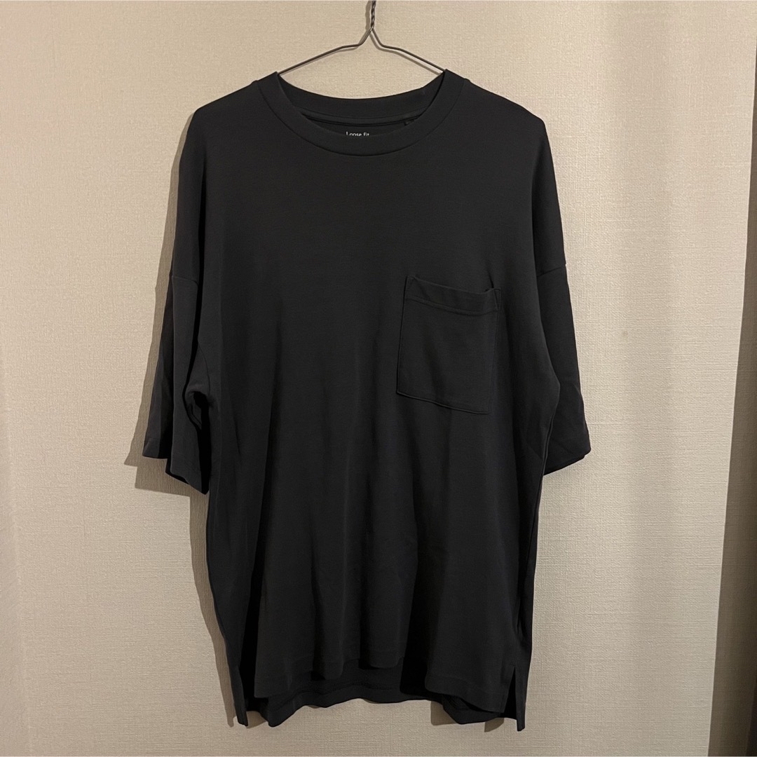 GU(ジーユー)のGU ルーズフィットT(5分袖) メンズのトップス(Tシャツ/カットソー(半袖/袖なし))の商品写真