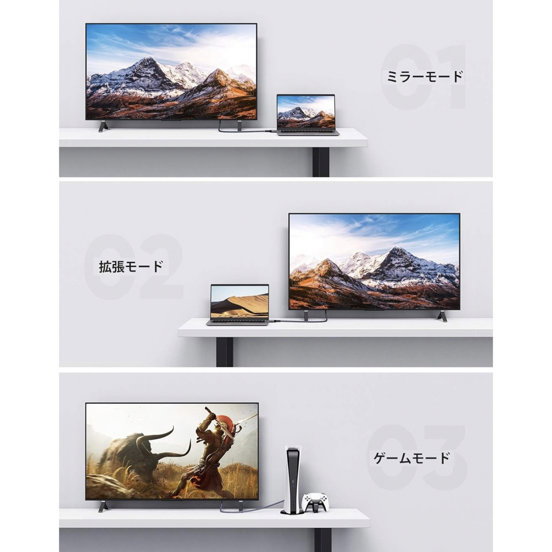 HDMI ケーブル 7.5m 1080p 2K Ver1.4 HDR 30Hz スマホ/家電/カメラのテレビ/映像機器(映像用ケーブル)の商品写真