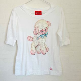 ヴィヴィアンウエストウッド(Vivienne Westwood)のう2 美品　ヴィヴィアンウエストウッド  Tシャツ　ラム　羊(Tシャツ(半袖/袖なし))