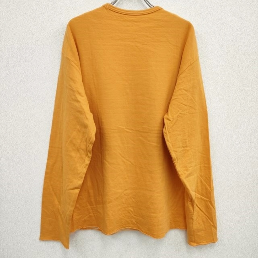 Name. DOUBLE FACE LONG SLEEVE TEE サイズ0 ダブルフェイス 長袖Ｔシャツ カットソー ロンＴ 22SS オレンジ メンズ ネーム【中古】4-0503M♪ メンズのトップス(Tシャツ/カットソー(七分/長袖))の商品写真