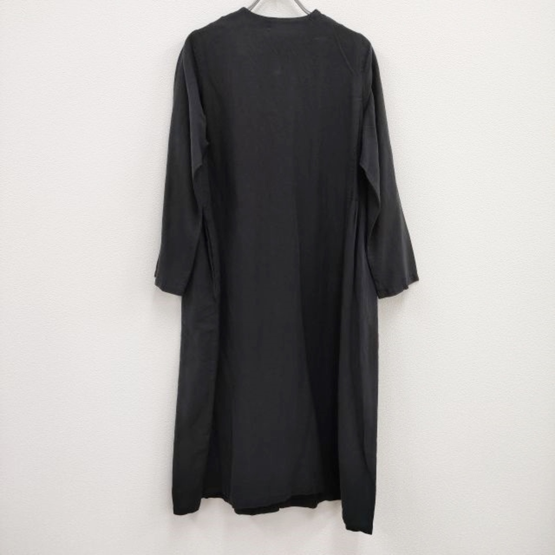 nest Robe(ネストローブ)のnest Robe 新品 シルクリネン 01173-1043 定価42000円 サイズF ワンピース ブラック レディース ネストローブ【中古】4-0503M♪ レディースのワンピース(ロングワンピース/マキシワンピース)の商品写真