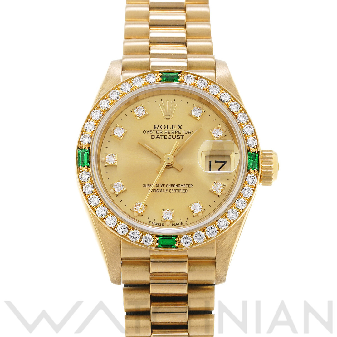 ROLEX(ロレックス)の中古 ロレックス ROLEX 69078G L番(1988年頃製造) シャンパン /ダイヤモンド レディース 腕時計 レディースのファッション小物(腕時計)の商品写真