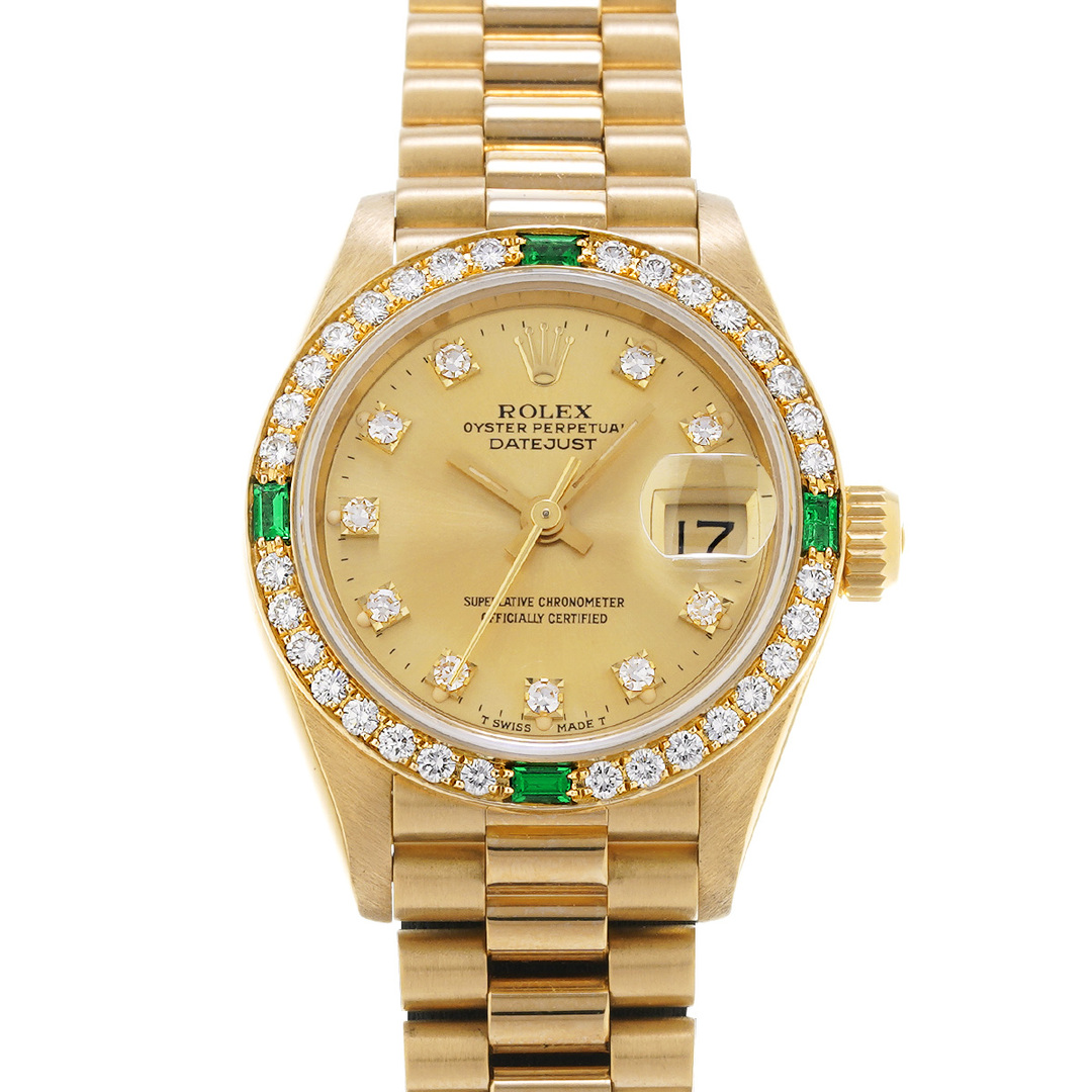 ROLEX(ロレックス)の中古 ロレックス ROLEX 69078G L番(1988年頃製造) シャンパン /ダイヤモンド レディース 腕時計 レディースのファッション小物(腕時計)の商品写真