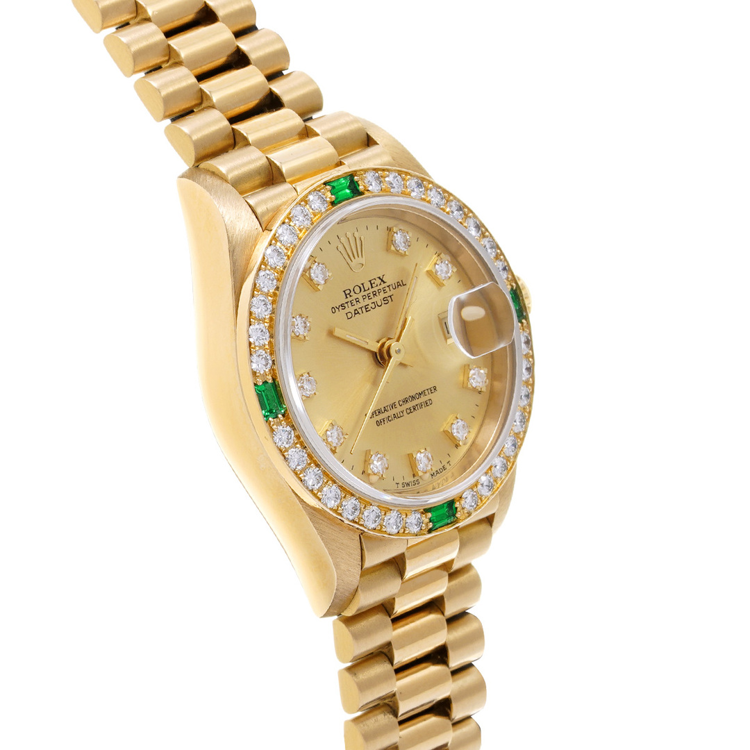 ROLEX(ロレックス)の中古 ロレックス ROLEX 69078G L番(1988年頃製造) シャンパン /ダイヤモンド レディース 腕時計 レディースのファッション小物(腕時計)の商品写真