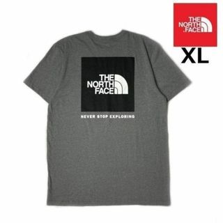 ザノースフェイス(THE NORTH FACE)のノースフェイス 半袖 Tシャツ US限定 ボックスロゴ(XL)グレー180902(Tシャツ/カットソー(半袖/袖なし))