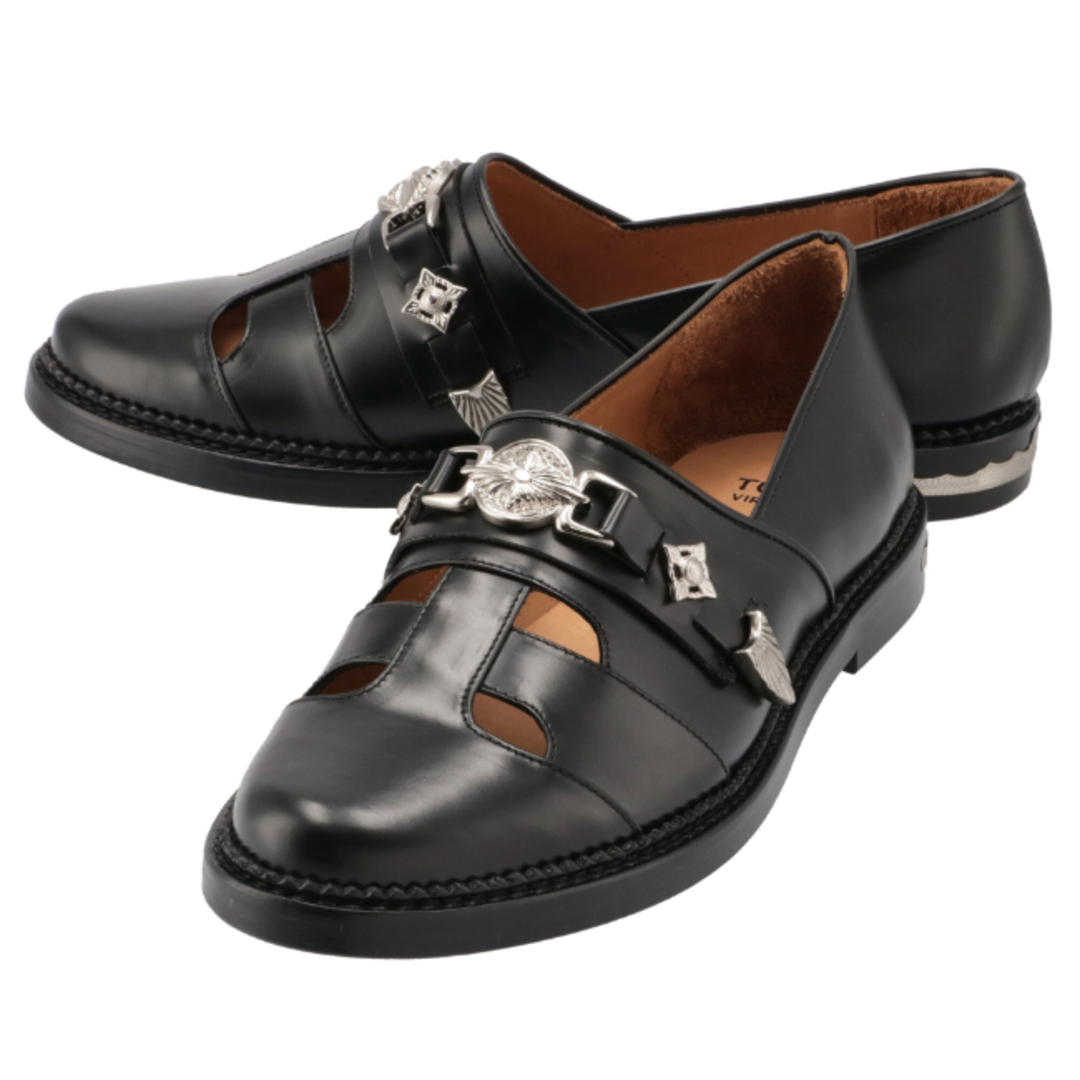 TOGA(トーガ)のトーガ ビリリース/TOGA VIRILIS シューズ メンズ METAL LEATHER SLIP-ON SHOES スリッポン BLACK  AJ1176-9005 _0410ff メンズの靴/シューズ(ドレス/ビジネス)の商品写真