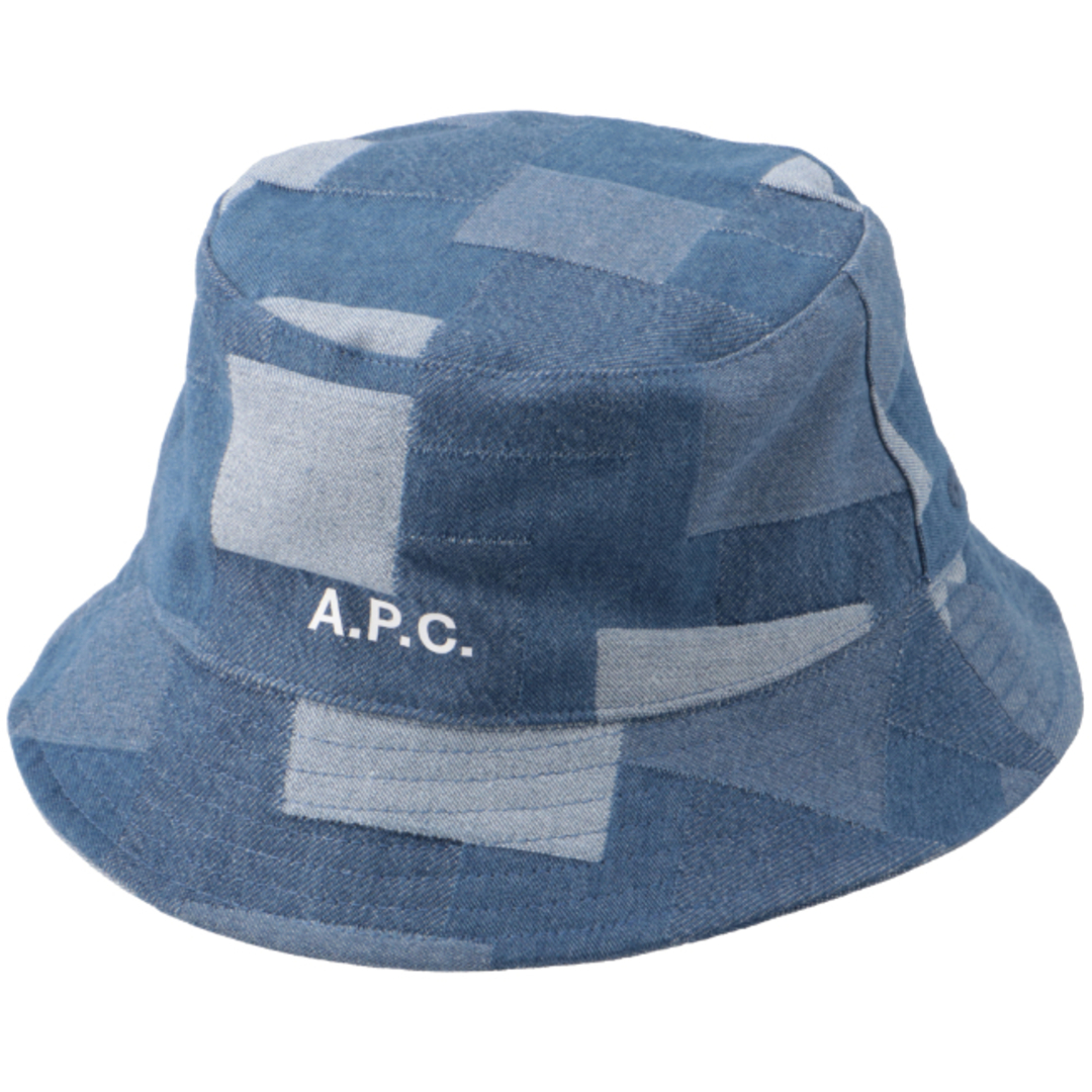 A.P.C(アーペーセー)のアーペーセー/A.P.C. 帽子 メンズ BOB MARK バケットハット INDIGO DELAVE 2024年春夏新作 M24096-COGWH-IAL メンズの帽子(ハット)の商品写真