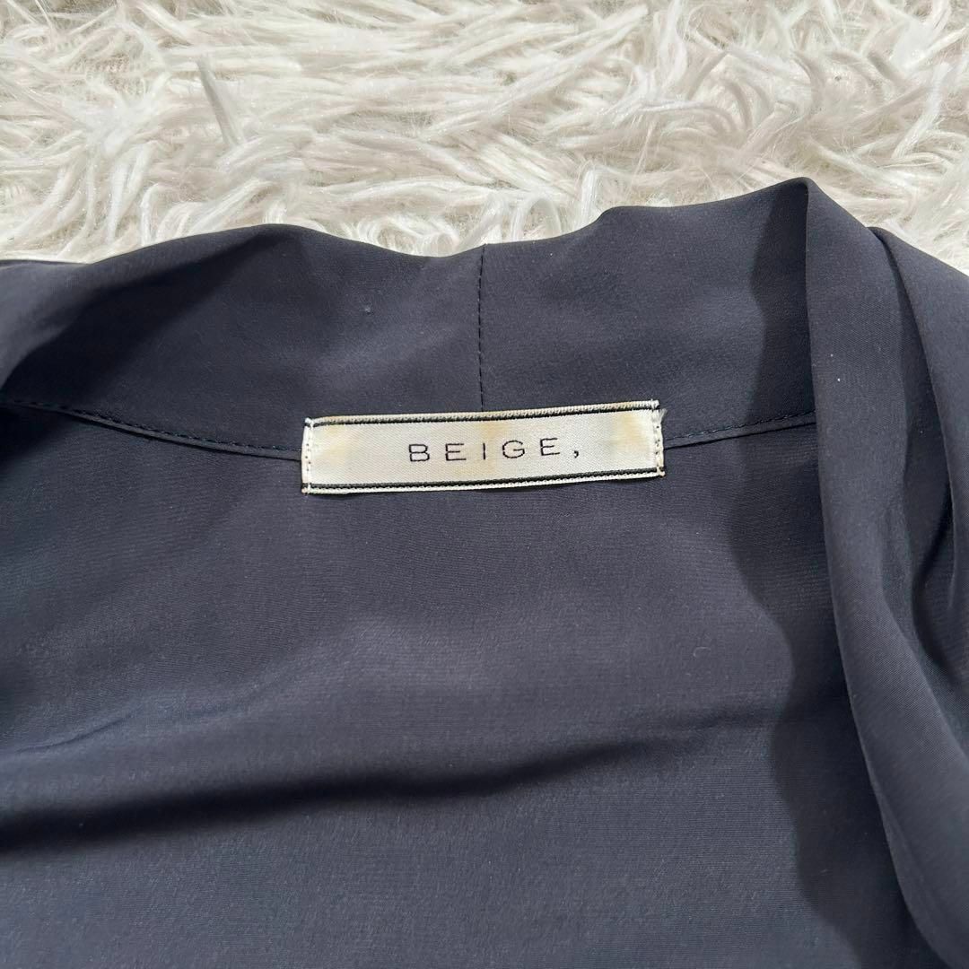 BEIGE,(ベイジ)のベイジ カシュクール ドレープ 綺麗目 ドレス ギャザー オンワード 大人 レディースのワンピース(その他)の商品写真