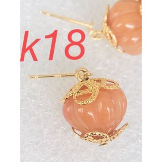 k18 天然石　ピアス(ピアス)