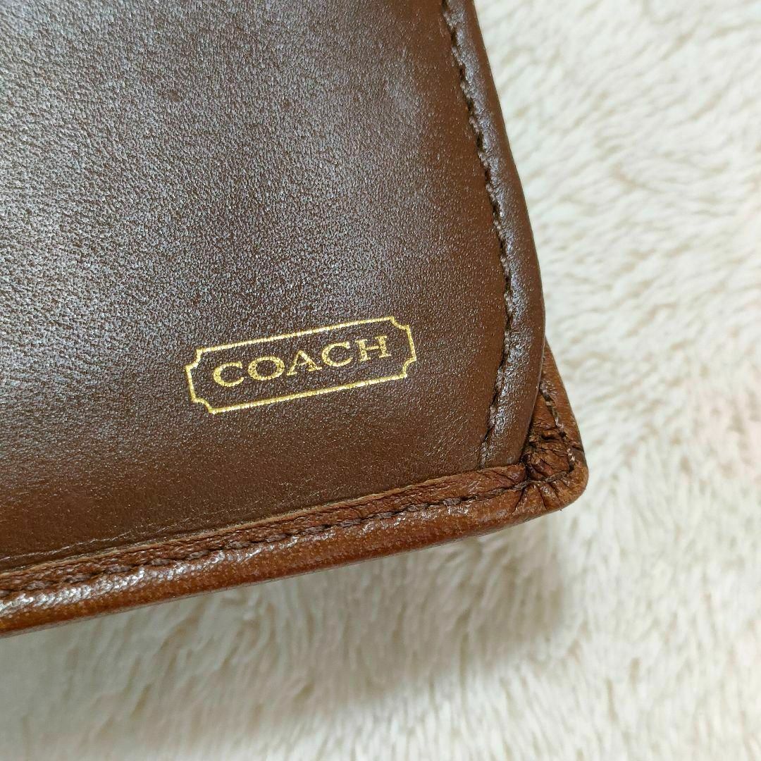 COACH(コーチ)の大人気　美品　コーチ　COACH　長財布　レザー　キャメル　茶色　キャンバス レディースのファッション小物(財布)の商品写真