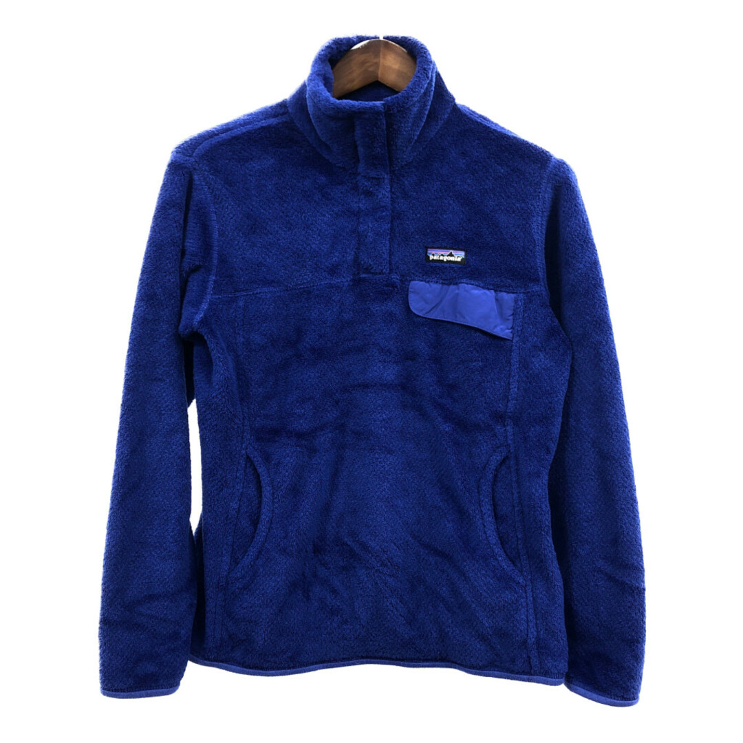 patagonia(パタゴニア)のpatagonia パタゴニア リツール スナップT フリースジャケット アウトドア ワンポイント ブルー (メンズ L) 中古 古着 Q6710 メンズのジャケット/アウター(その他)の商品写真