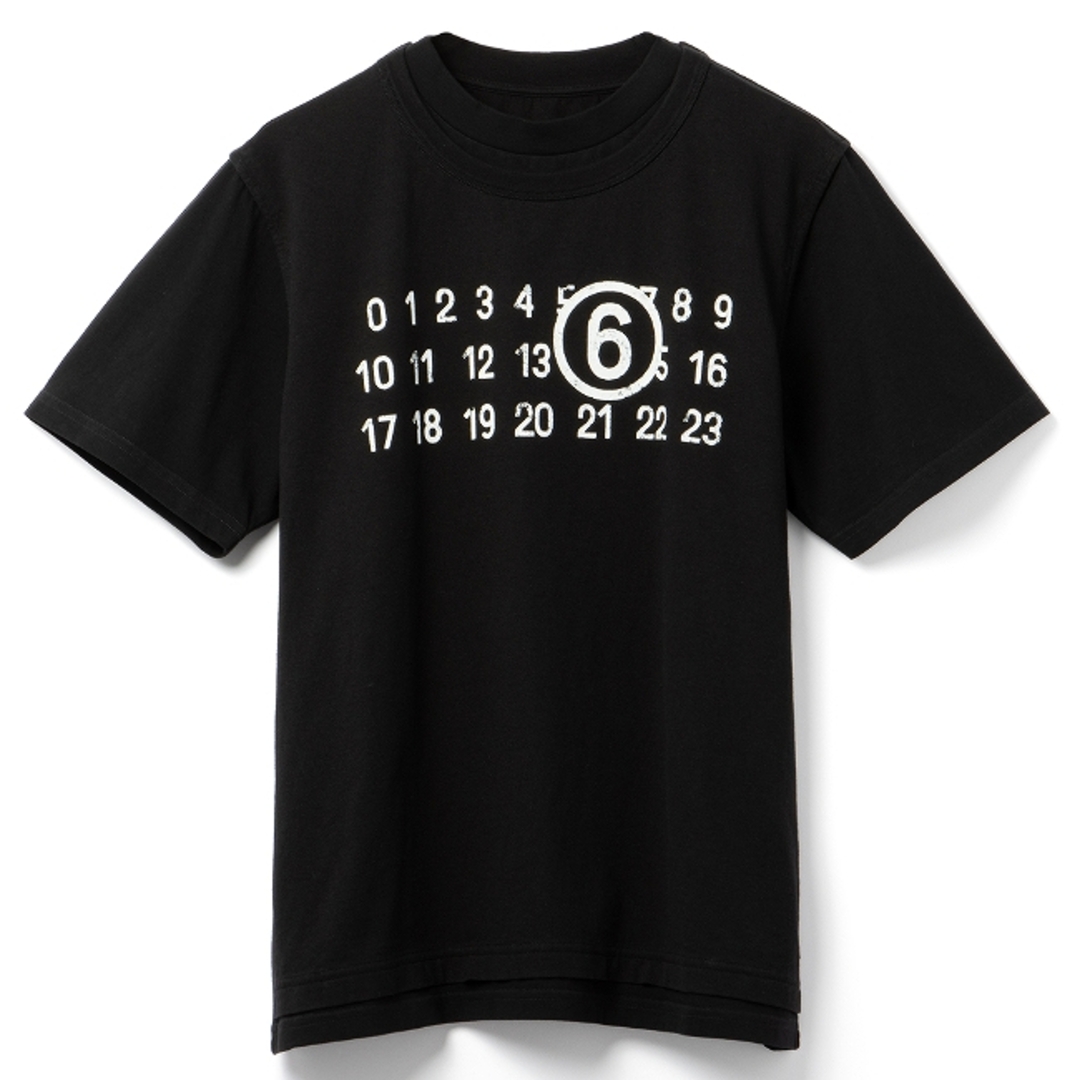 MM6(エムエムシックス)のエムエムシックス メゾンマルジェラ/MM6 MAISON MARGIELA シャツ アパレル メンズ T-SHIRT Tシャツ BLACK 2024年春夏新作 SH0GC0001-STJ391-961B メンズのトップス(Tシャツ/カットソー(半袖/袖なし))の商品写真