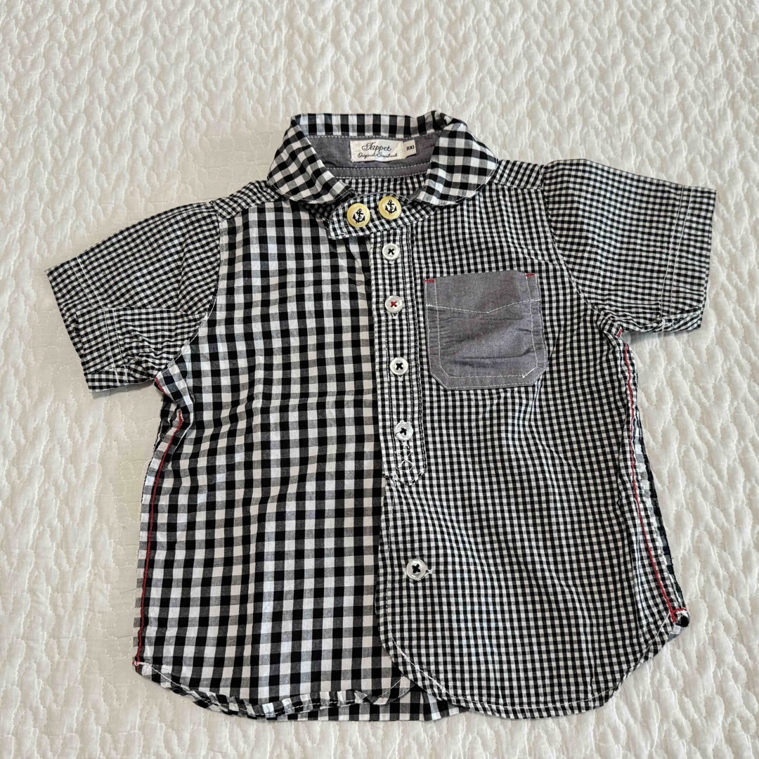 【ｻｲｽﾞ100】半袖シャツ3点 キッズ/ベビー/マタニティのキッズ服男の子用(90cm~)(ブラウス)の商品写真