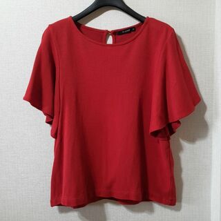 Discoat - ディスコート　フリル袖Tシャツ　半袖　カットソー　半袖tシャツ　レディース　韓国
