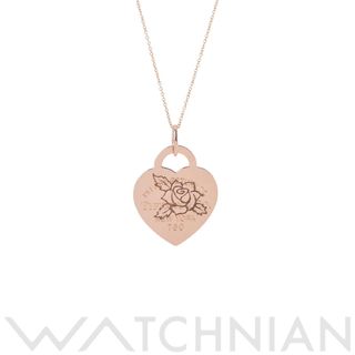 Tiffany & Co. - 中古 ティファニー TIFFANY & Co. レディース ネックレス K18ピンクゴールド