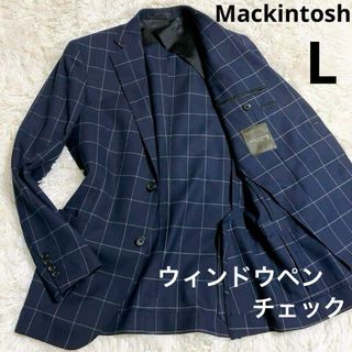 【爽やか】Mackintosh LONDON　テーラード　ウィンドウペン　40R