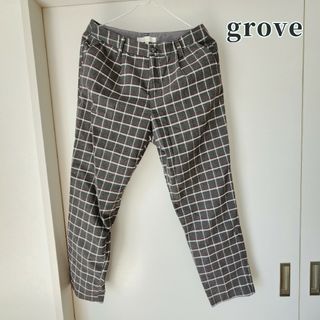 grove パンツ チェック グレー グローブ